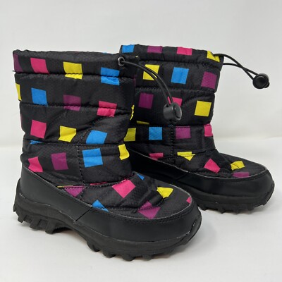 DAKOTA GRIZZLY Boots Snow Warm Boys Girls Shoes Sz 2 COLORFUL!!