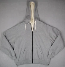 Fear of God Essentials Hoodie Mens Extra Large Gray Thermal Lined Full Zip FOG