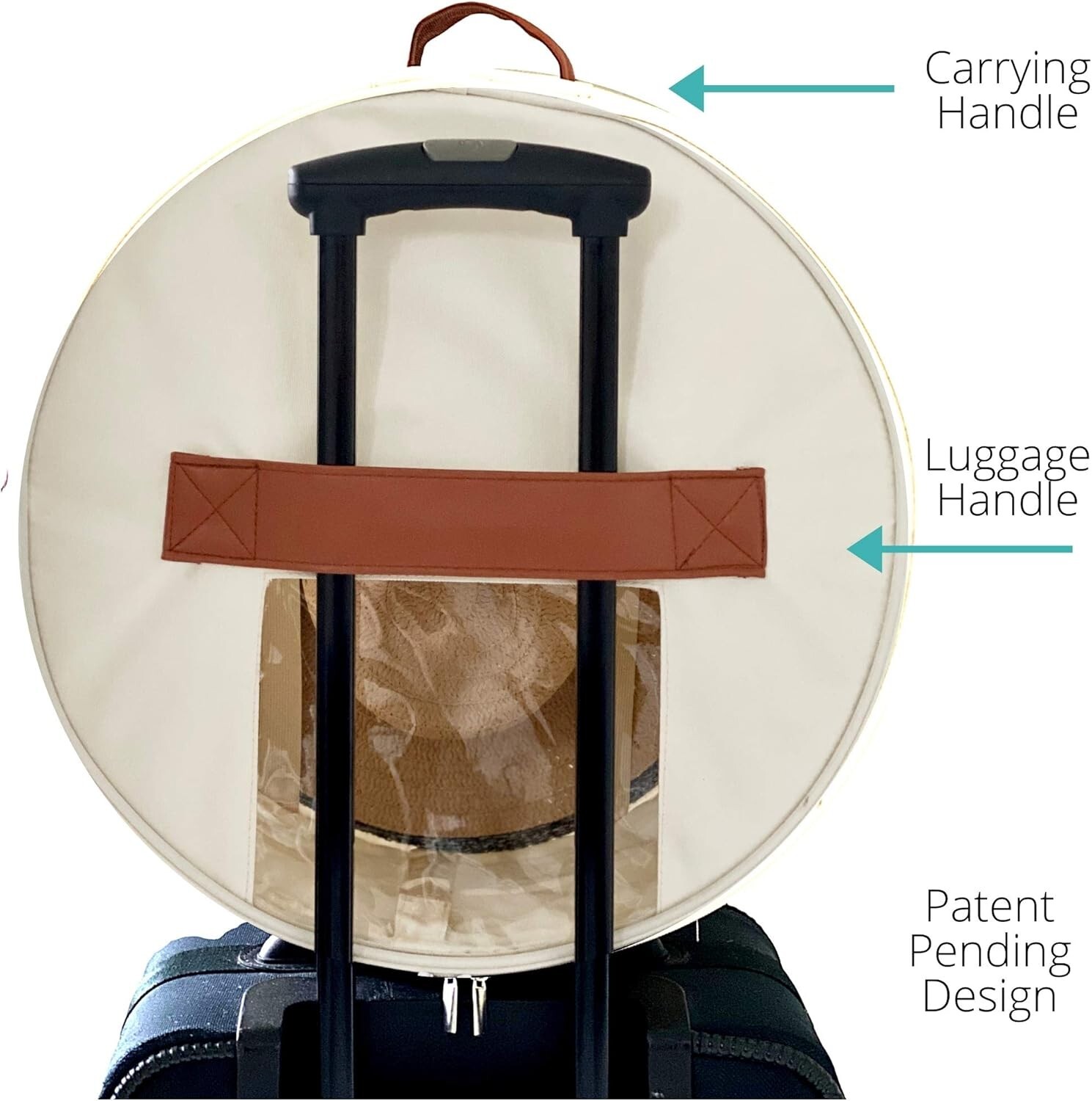 Round Stackable Hat Storage Box with Secure Elast… - image 4