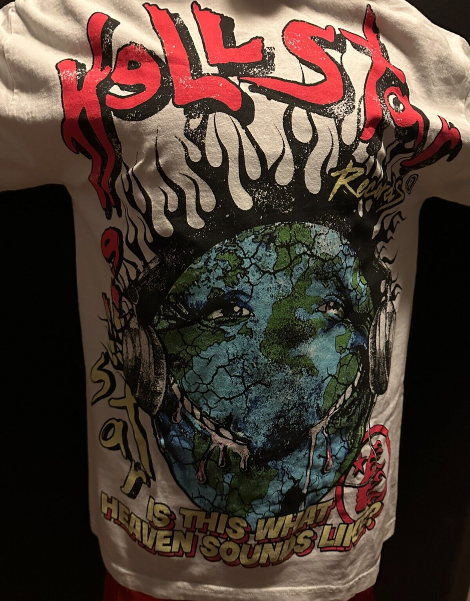 HELLSTAR Heaven On Earth グラフィック Tシャツ クリーム Hellstar Heaven On Earth Tee Cream – SOLEPLIER