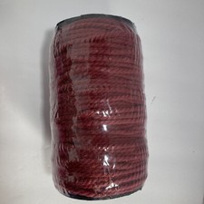 Macrame Cord 4Mm X 109Yards, Wine Red Colored Macrame Rope, Cotton Rope NEW