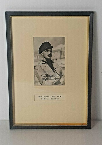 Paul Dupuis 1916-1976 Hollywood Film Star Hand-signrd 5x3 Black & White Photo - 第 1/5 張圖片