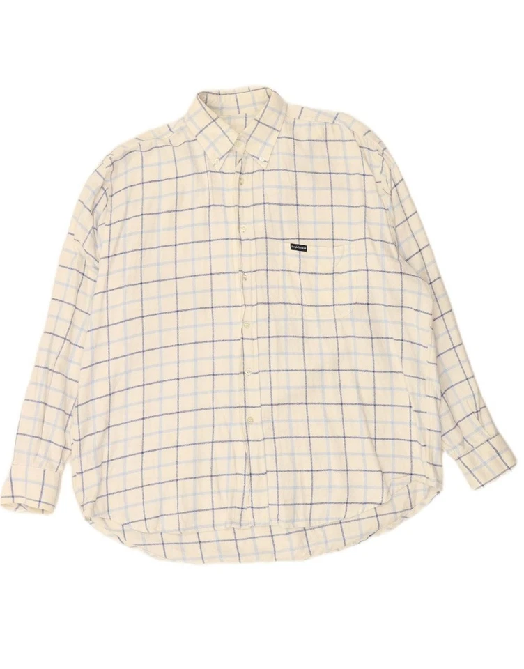 Camisa masculina flanela SERGIO TACCHINI XL xadrez branco BJ11 - Imagem 3 de 4