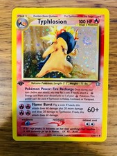 1st Edition Typhlosion (17/111) Holo Neo Genesis Set Pokemon Card! FREE P&P!
