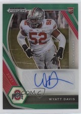2021 Panini Prizm Draft Picks Green Wyatt Davis #DPA-WDA Auto 10tb