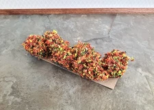 Dollhouse Miniature Flowering Shrub Autumn Blend Small Bush Round 1:12 Scale