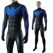 Comic Nightwing Dick Grayson Bodysuit Halloween Cosplay Jumpsuit Costume Party