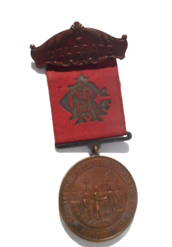 Beautiful 1903 Marietta, OH 37th Encampment GAR Delegate Badge ! Got To See It!!