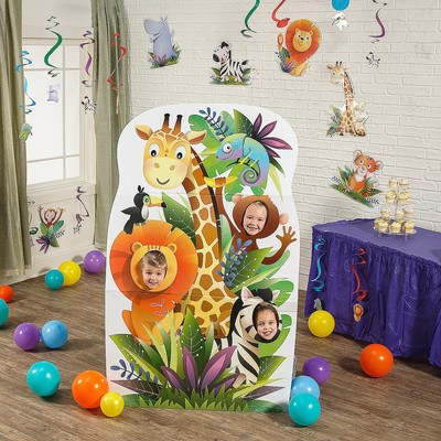 Zoo Animal Party Multicolor Decorating Kit   19 Piece