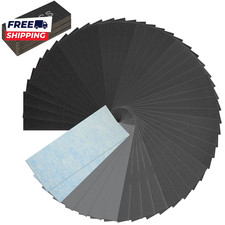 50PCS Sand Paper 13 Grits Premium Sandpaper Assortment Grit Sandpaper Sheets