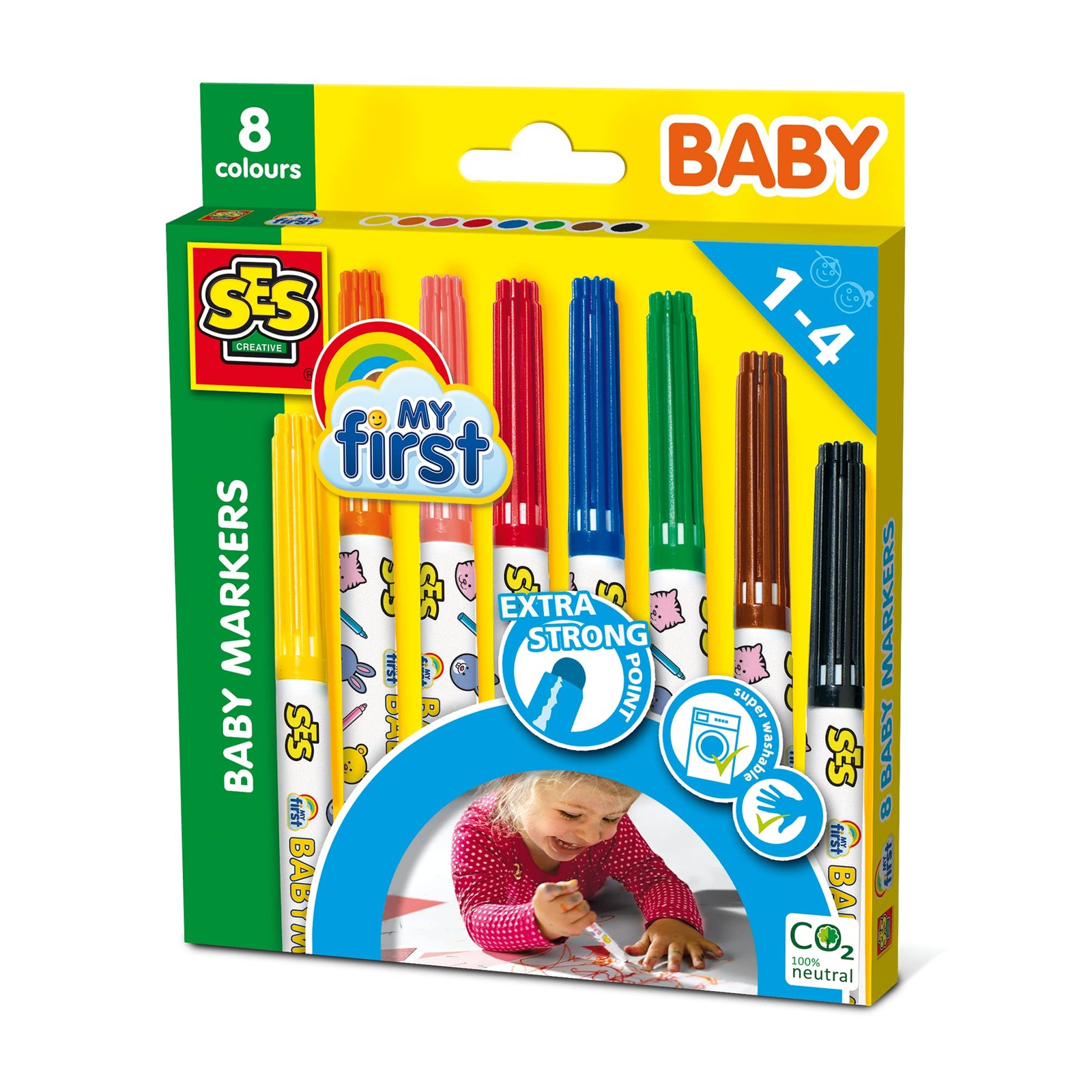 SES Creative My first - Baby markers 8 colours My first baby Markers 4290₽