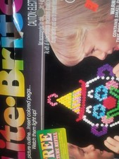 Lite Brite Vintage 1960s Pegs 1 1/8 Inch Mixed Colors, 100 Pieces Good Shape