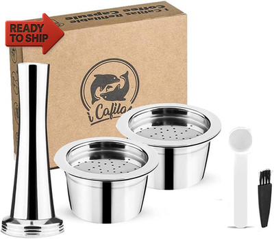 I Cafilcas Refillable K Fee Pods Reusable Stainless Steel Coffee Capsules Compat