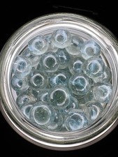 6x 7/8" Jabo Classics Shooter Lot Clear Fenton UV Reactive