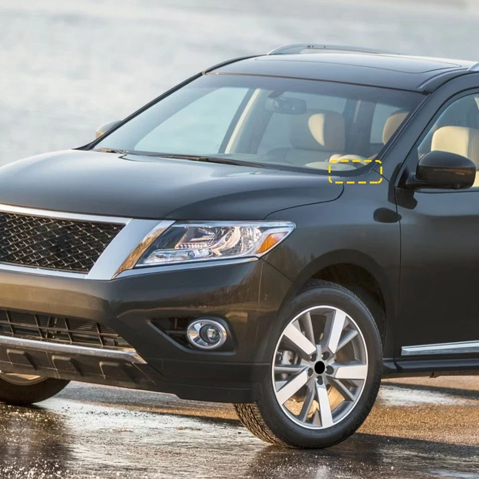 Borde de extensión de capó de limpiaparabrisas OEM lado del conductor para Nissan Pathfinder 2013-2020 1-10X Foto 4 de 4