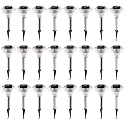 24Packs Solar Garden Lights Outdoor IP44 Waterproof Solar Pathway Lights Color C