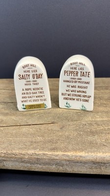 Vintage Las Vegas Boot Hill Tombstone Salt & Pepper Shakers Japan