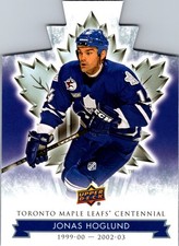 2017 Upper Deck Toronto Maple Leafs Centennial Blue Die-Cut Jonas Hoglund #27