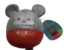 Disney Mickey Mouse Silver and Red Squishmallow 100th Anniversary