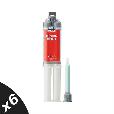 LIQUI MOLY Flüssigmetall 2K Epoxidkleber schnell aushärtend hochfest Reparatur 6x25ml