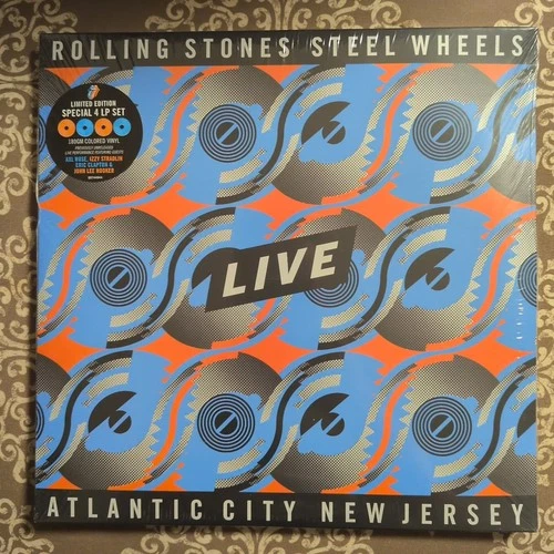 The Rolling Stones Steel Wheels Live 4LP  Color Vinyl  [Clapton, Axl, JL Hooker]