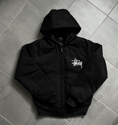 Stüssy Rework Hoodie Jacke Schwarz Gr. L Unisex Herren Damen