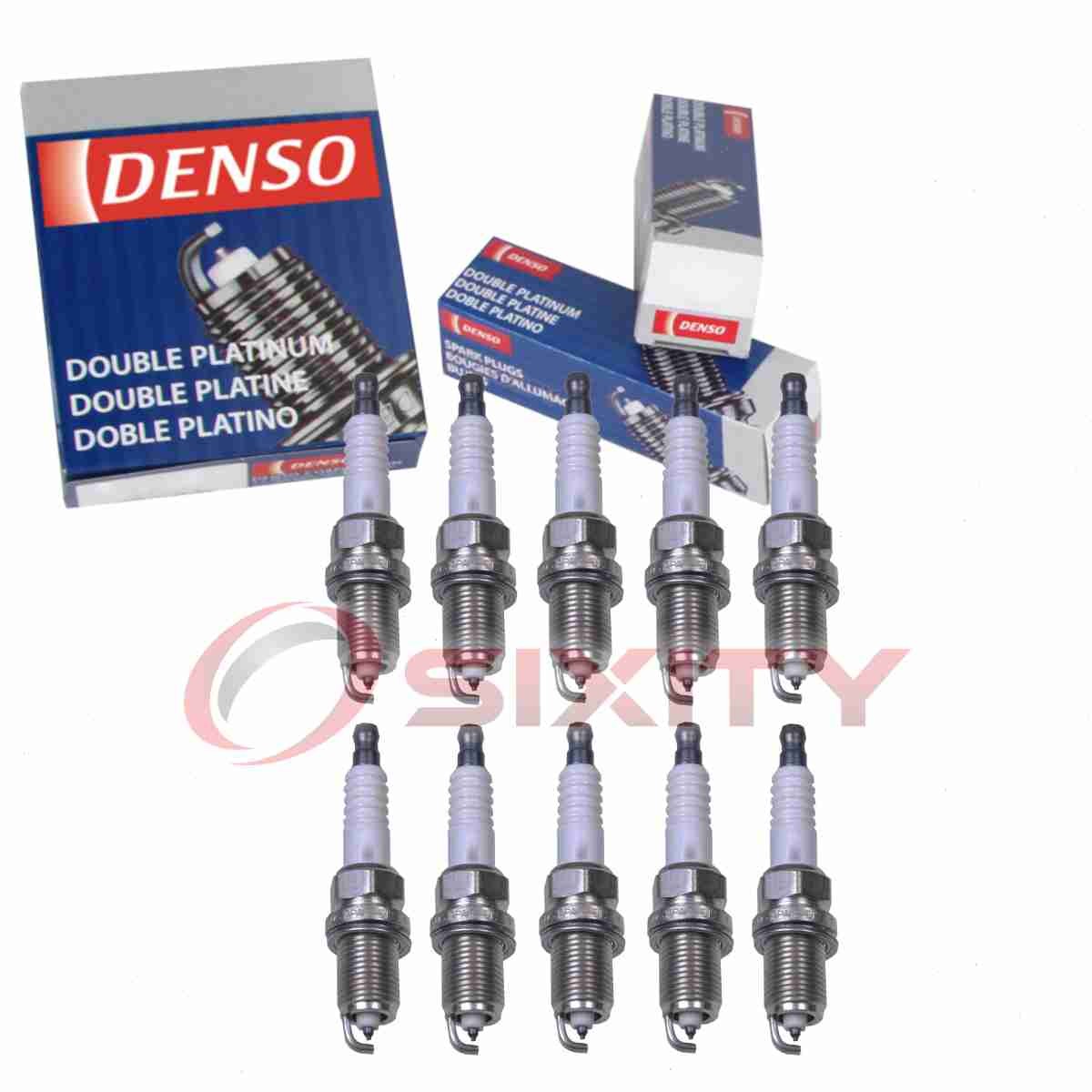 10 pc Denso Platinum Long Life Spark Plugs for 1994-2003 Dodge Ram 2500 8.0L we