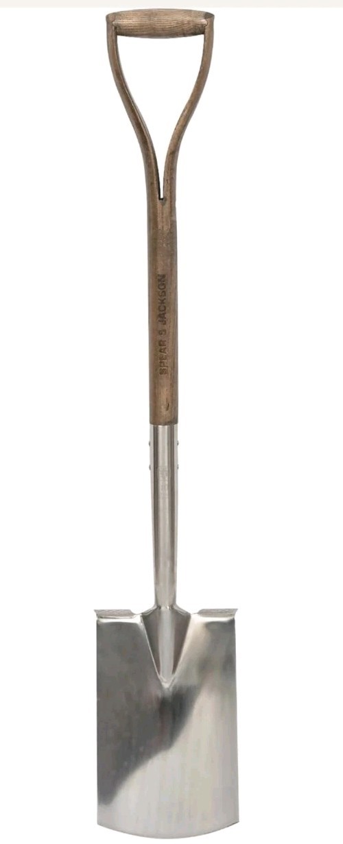 Spear & Jackson 4450DS Traditional Wooden Handled,Stainless Steel Digging Spade
