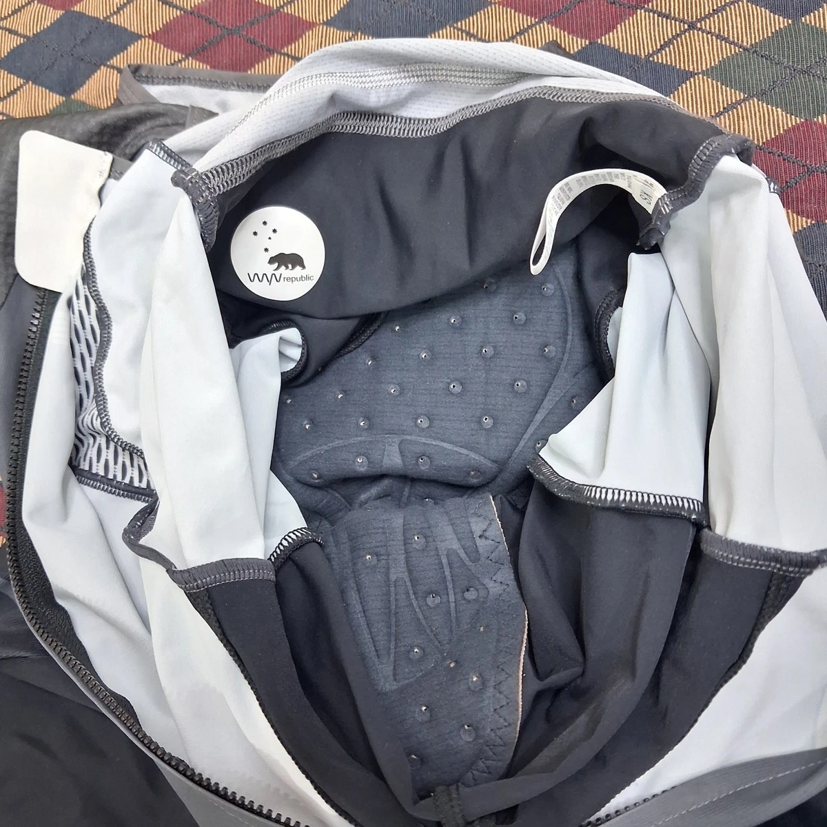 Wyn Republic Aero 2.5 Triathlon Tri Suit Trisuit Zeppelin Charcoal Grey Mens XS