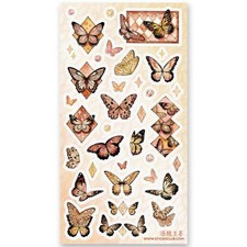 Butterfly Beauties Stickers - 1 Sticker Sheet for Scrapbooks, Diaries,  Crafts
