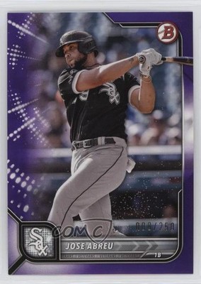 2022 Bowman Purple Border 8/250 Jose Abreu #37 y0i