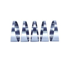 5 Pieces Hardware Weld-in Exhaust Wedge Cut for Fabricators, Builders