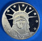 🔥FIRE!!🔥Statue of Liberty/ Torch~1 oz .999 Fine Silver Round Proof