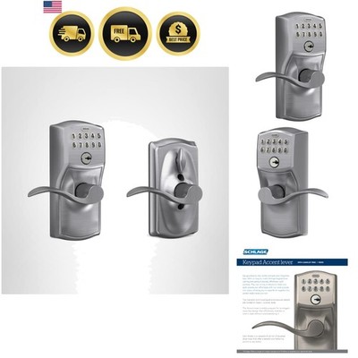 Keyless Entry Door Lock Digital Keypad Lock with Flex Lock and Accent Lever