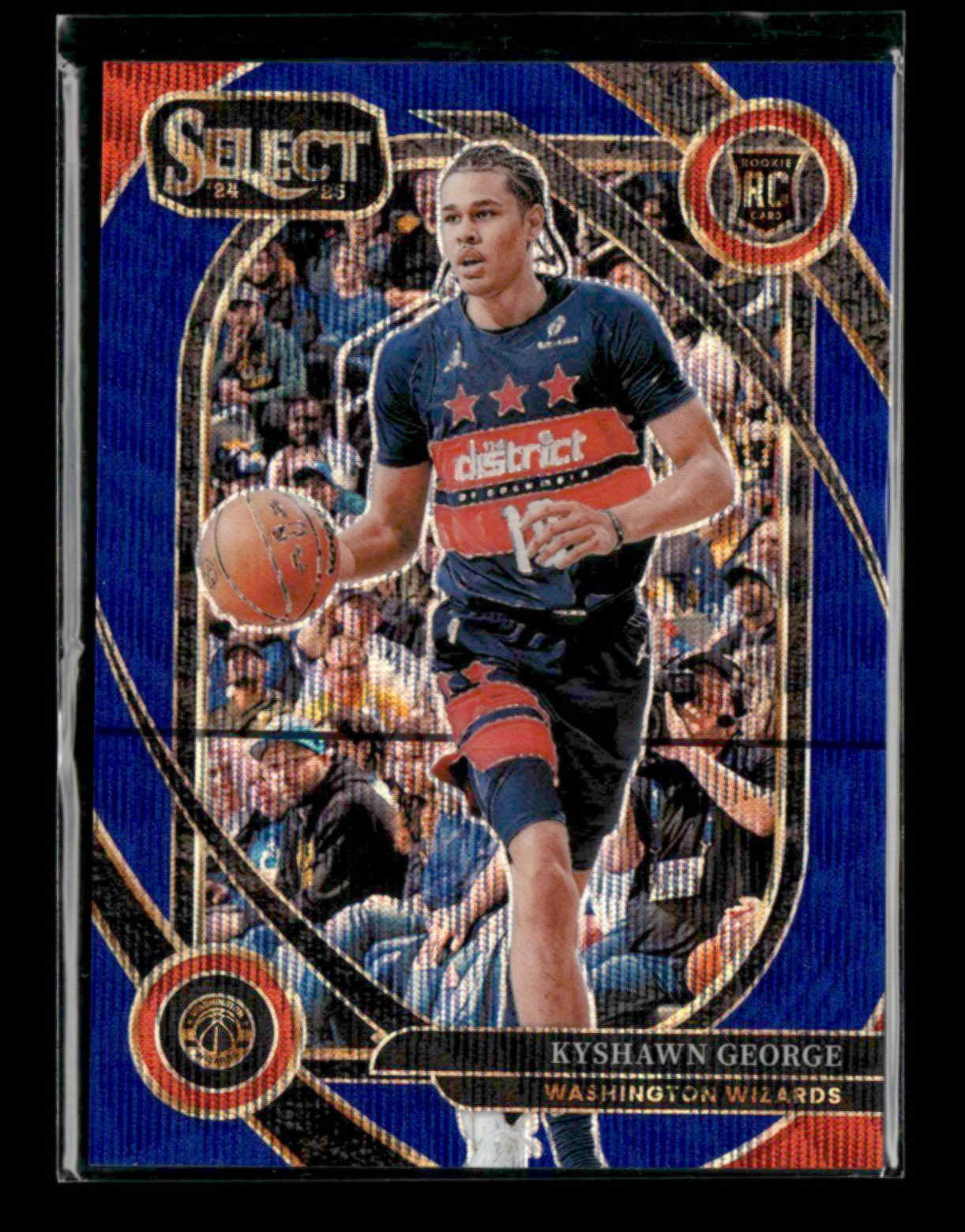 Kyshawn George 2024-25 Panini Select Courtside Blue Wave RC 54/75 [jm23