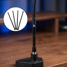 4pcs Microphone Stand Extension Tube - 1/4in Universal Metal Gooseneck Support