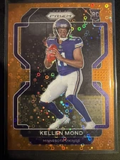 2021 Panini Prizm - Rookie Kellen Mond #351 Orange Disco Prizm (RC)