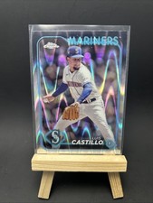 2024 TOPPS CHROME RAY WAVE REFRACTOR #129 LUIS CASTILLO SEATTLE MARINERS