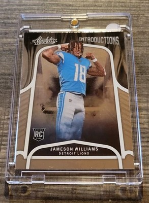 JAMESON WILLIAMS Rare Rookie Silver Foil Non Auto Panini Investment Card Lions