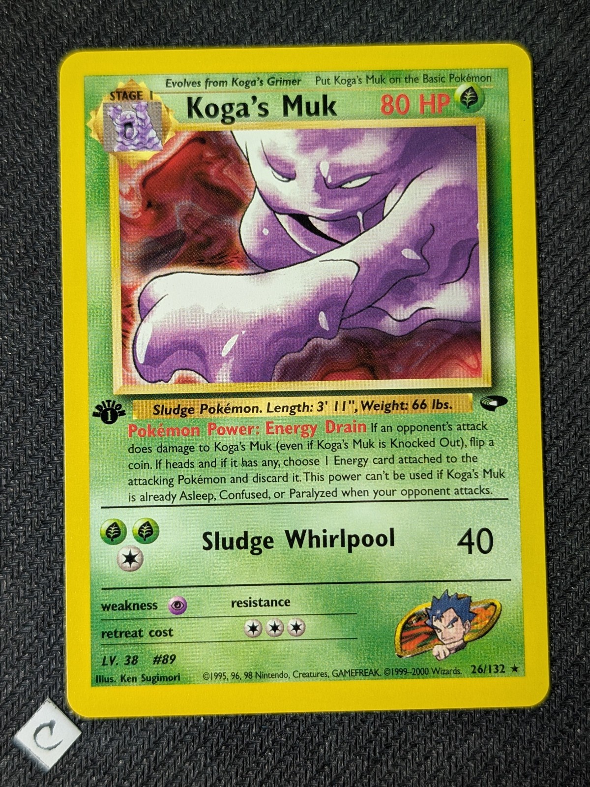 Koga's Muk 26/132 - Gym Challenge 1st Edition Rare Pokemon TCG NM