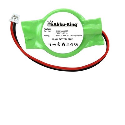 Backup CMOS Coin Cell Compatible with HP AHL03003095 Li-ion 200mAh - for