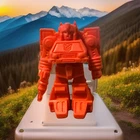 VERY RARE. HARD TO FIND. Vintage Japanese Transformers  #12. Red Keshi Figure