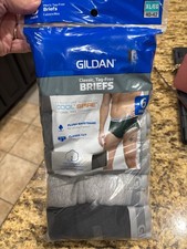 Gildan Men's Underwear Briefs, Multipack, Grey/Black 6-Pack , X-Large