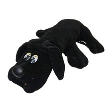 Vintage 1985 Tonka Pound Puppies Rare All Black 18" Large Puppy Stuffed Animal