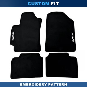 For Hyundai Elantra GT 2013-2017 Quality Black Velour Carpet Car Floor Mats Line
