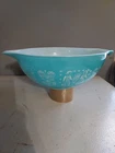 Vintage Pyrex 444 Turquoise Amish Butterprint Cinderella Mixing Bowl 4 QT