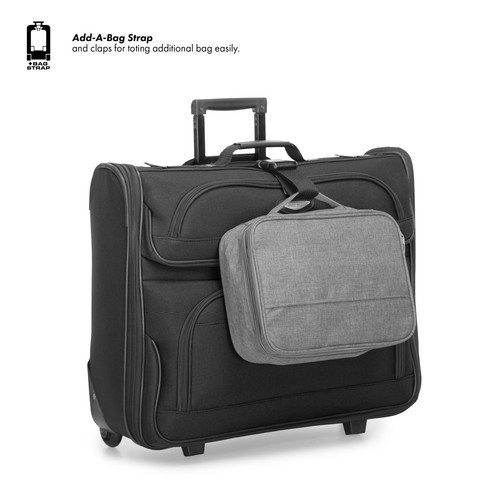 Travel Select Amsterdam Business Rolling Garment Bag, Gray, One Size - Picture 3 of 7