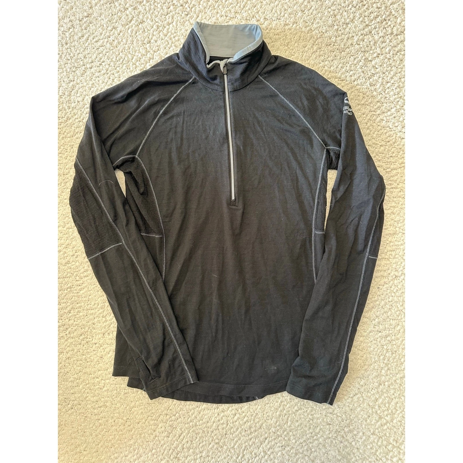 Icebreaker Womens 1/4 Zip Merino Wool Baselayer Pullover Medium