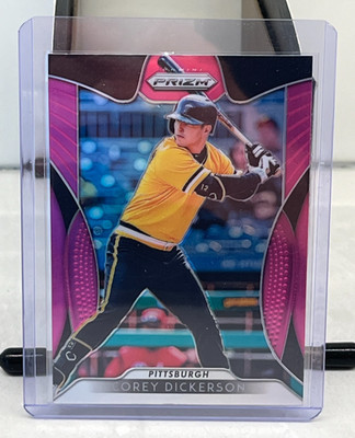 2019 Panini Prizm Pink Prizm Corey Dickerson #115 Pittsburgh Pirates