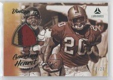 2022 Panini Luminance Vintage Materials Prime Green 10/20 Garrison Hearst 0t58